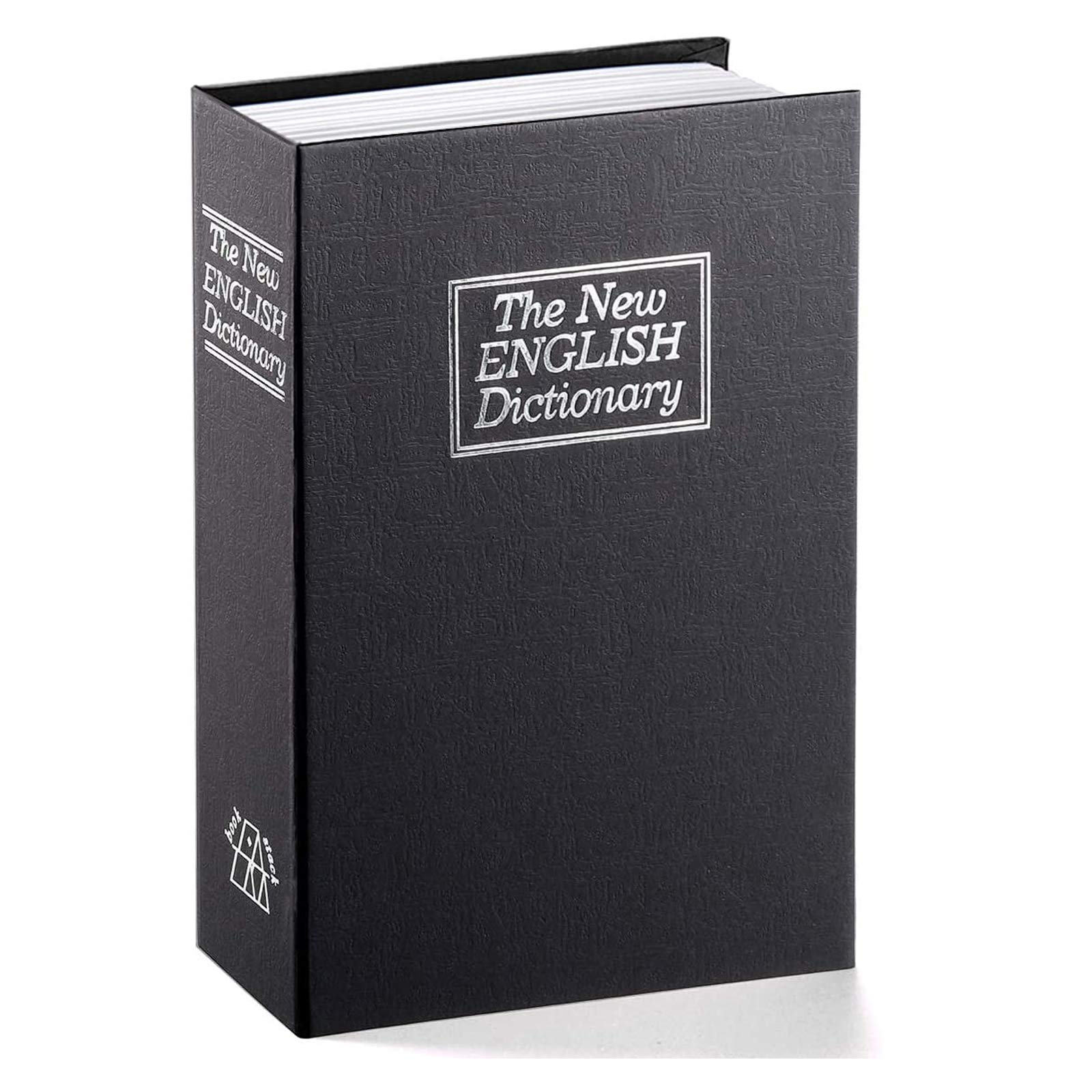 Book Safe with Combination Lock Dictionary Diversion Money Box, Portable Safe Box, Great for storing Money (Large, black)