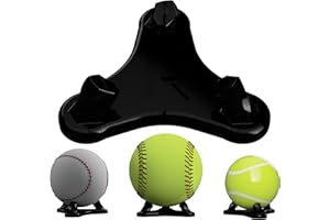 Radiant Displays Small Ball Display Stand – Premium Holder for Baseballs, Softballs, Tennis Balls & Cricket Balls – Made in USA – Showcase Autographed, Signed & Collectible Balls