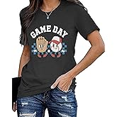 Fawniss Happy 100 Days of School Shirt-Women Cute Flower Teacher Short Sleeve School Days Party Tops Tee