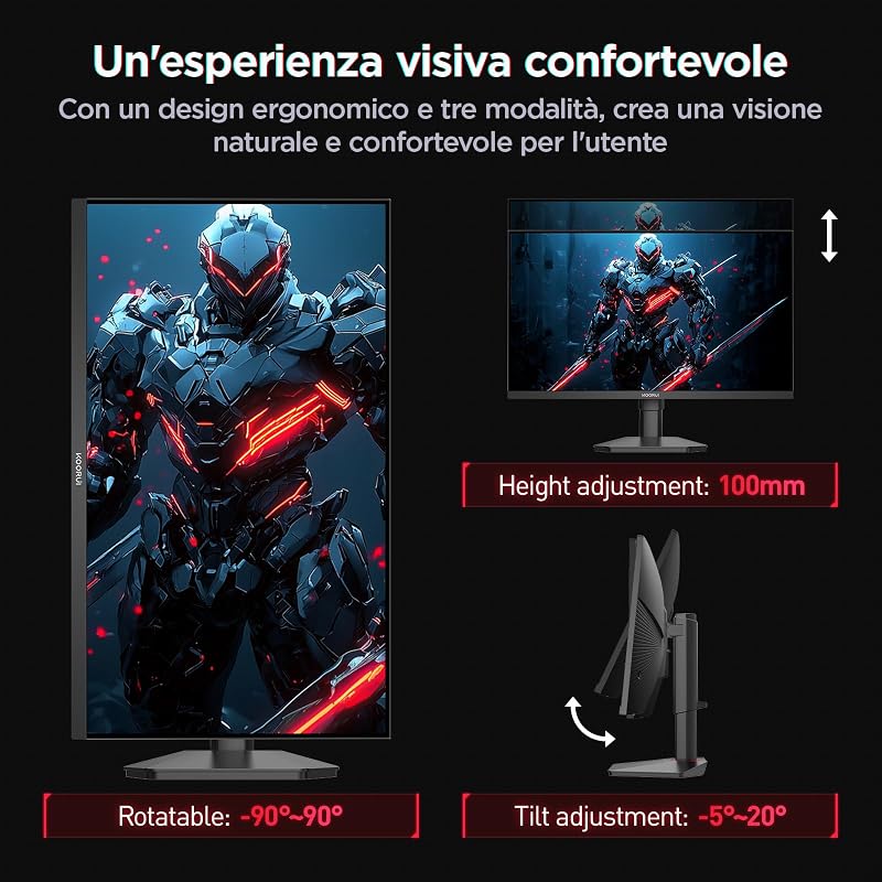 Monitor Gaming 27 Pollici HDR400 IPS QHD 320Hz Schermo PC G2721E