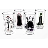 Tervis Disney - Villains Collection Made in USA Double Walled Insulated Tumbler Travel Cup Keeps Drinks Cold & Hot, 16oz 4pk, Classic