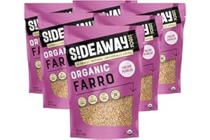 S!DEAWAY FOODS Sideaway Foods Italian Pearled Farro, 16 oz, 6 Count, Quick Prepare, Rice and Pasta Alternative