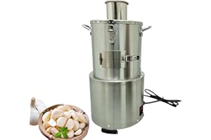 TECHTONGDA Commercial Stainless Steel Garlic Peeler Machine 35kg/h Capacity, Whole Garlic Peeling with Cooling Vents, Profess