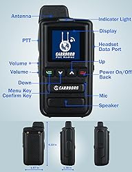 CARRBORG X13 Nationwide 4G Walkie Talkies Long