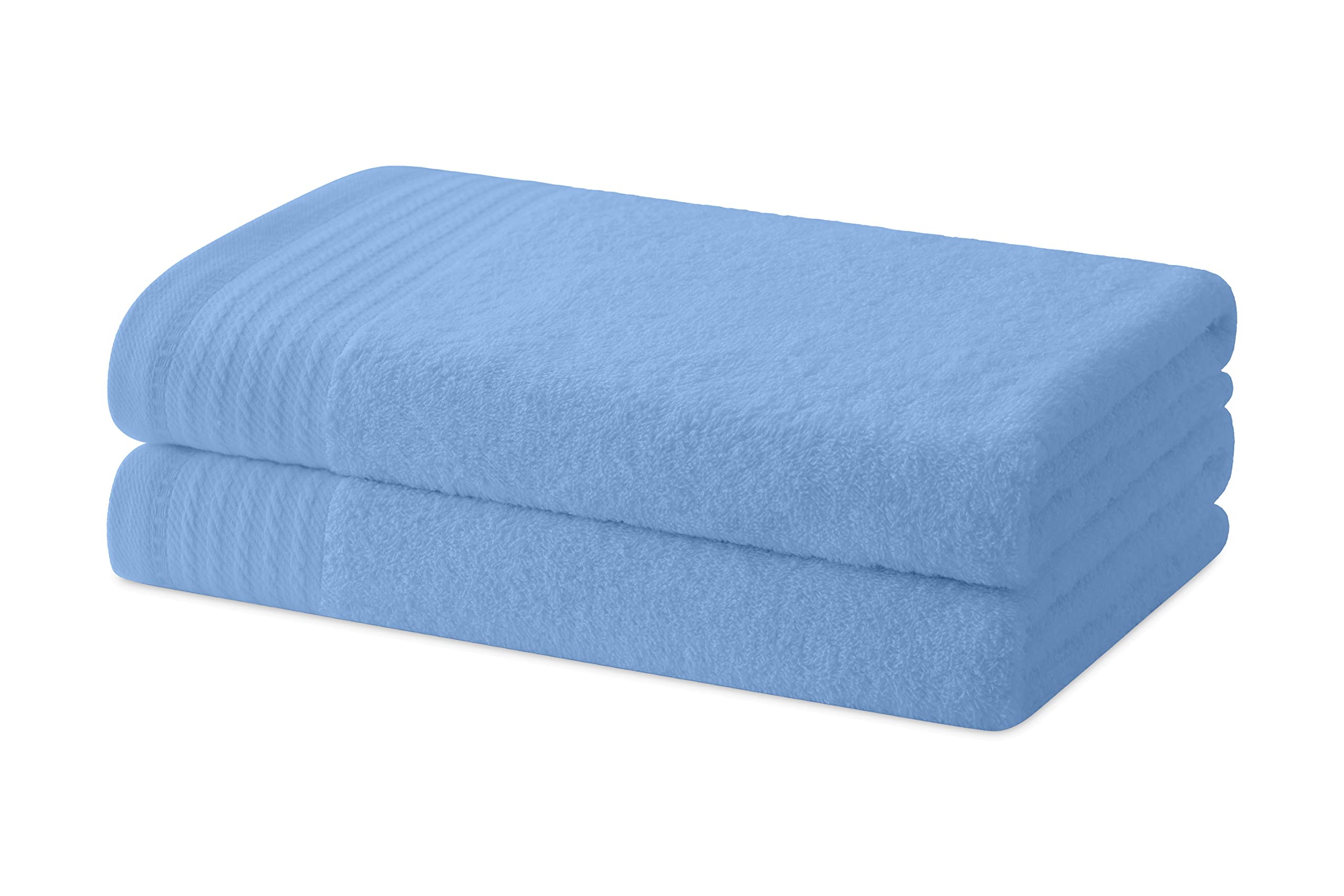Degrees home - Set of 2 Bath or Shower Towels – Set of 2 – 100% Cotton – 480 g/m2 – 130 x 65 cm