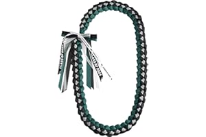TFTAFAN Graduation Ribbon Lei Graduation Leis Necklace Class of 2024 Graduation Necklace Braided Necklace Graduation Gift Party Accessories for Women and Men