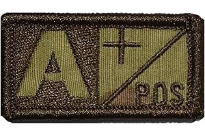 TACTICAL GEAR JUNKIE A Positive Blood Type 1x2 inch Patch - Multicam with Coyote