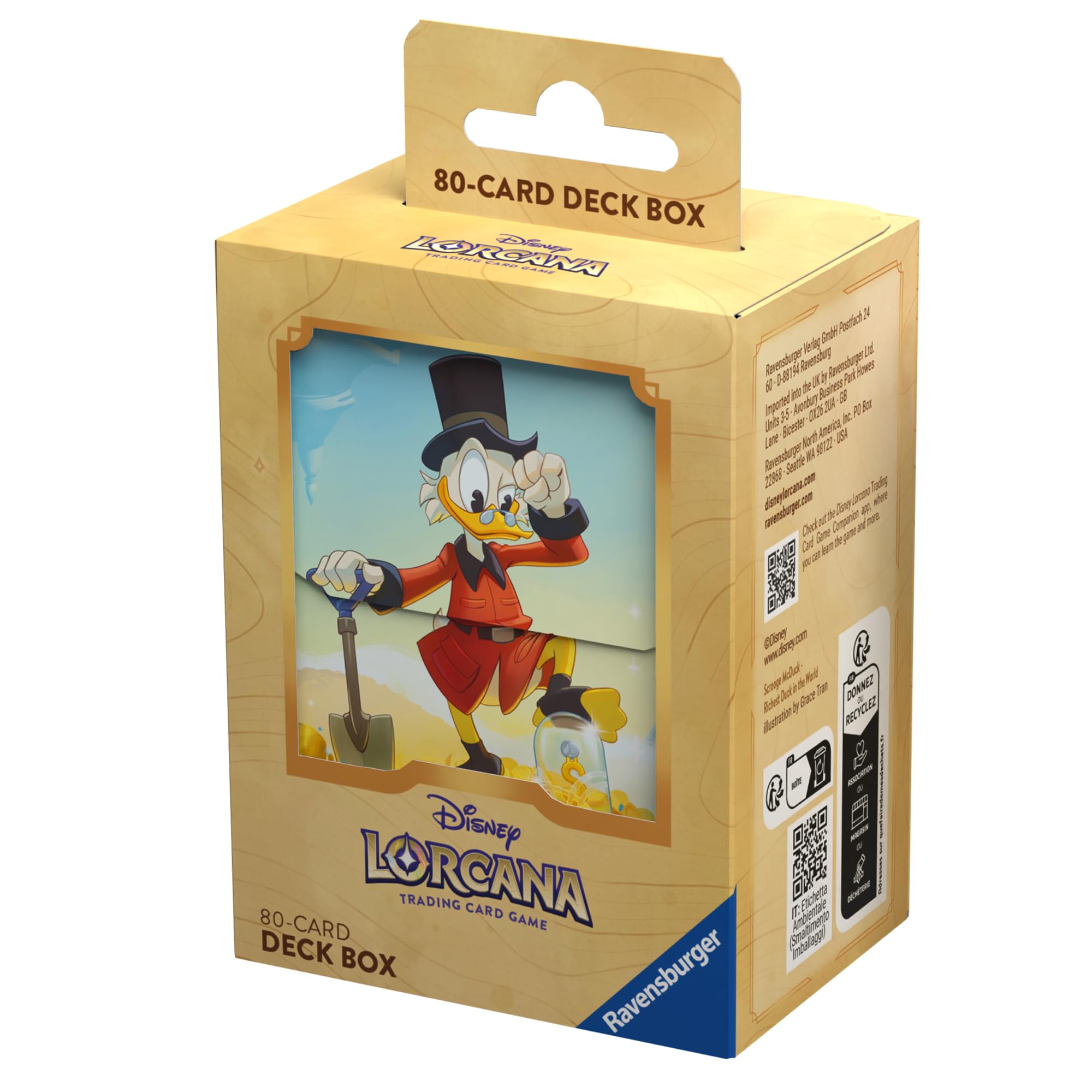 Ravensburger Disney Lorcana Trading Card Game for Adults and Kids Age 8 Years Up - Deck Box Scrooge McDuck - Set 3: Into The Inklands - TCG Accessories