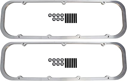 Amazon Com Ict Billet Bbc Big Block 1 2 Valve Cover Spacer Riser Tall Flange 396 454 Compatible With Chevy Big Block Engines To Raise Valve Cover For Rocker Arms 551640 5 Automotive