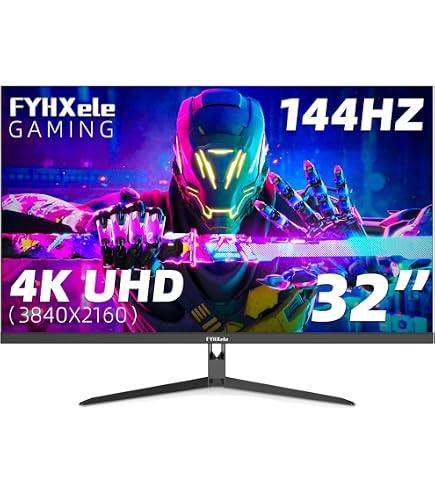 4K FYHXele Amazon.com: ゲーミングモニター 144Hz 4K 32インチ FYHXele Gaming IPS UHD Fast 32inch, 144Hz Monitor ディスプレイ・モニター本体