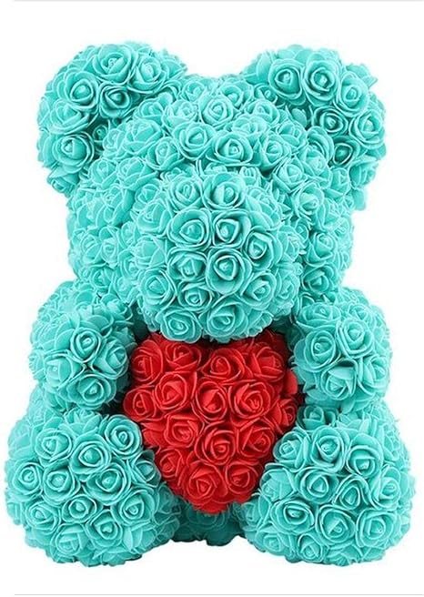 flower bear with heart