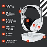 Logitech G Astro A50X Lightspeed Wireless Gaming Headset Base Pro-G Graphene view 6