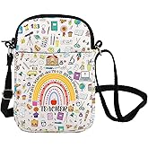FOTAP Teacher Crossbody Bag Teaching Assistant Gift Teacher’s Day Gift Teacher Appreciation Messenger Bag