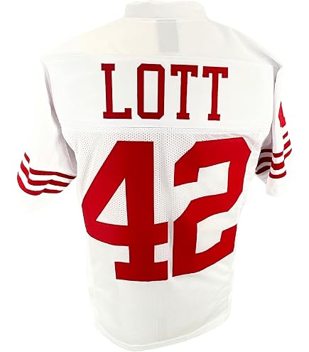Amazon.com : Ronnie Lott Jersey Red San Francisco | Unisex Adult