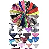ToBeInStyle Women's Pack of 6 or 12 Random Assorted Print Panties - Bikinis, Briefs, or Thongs