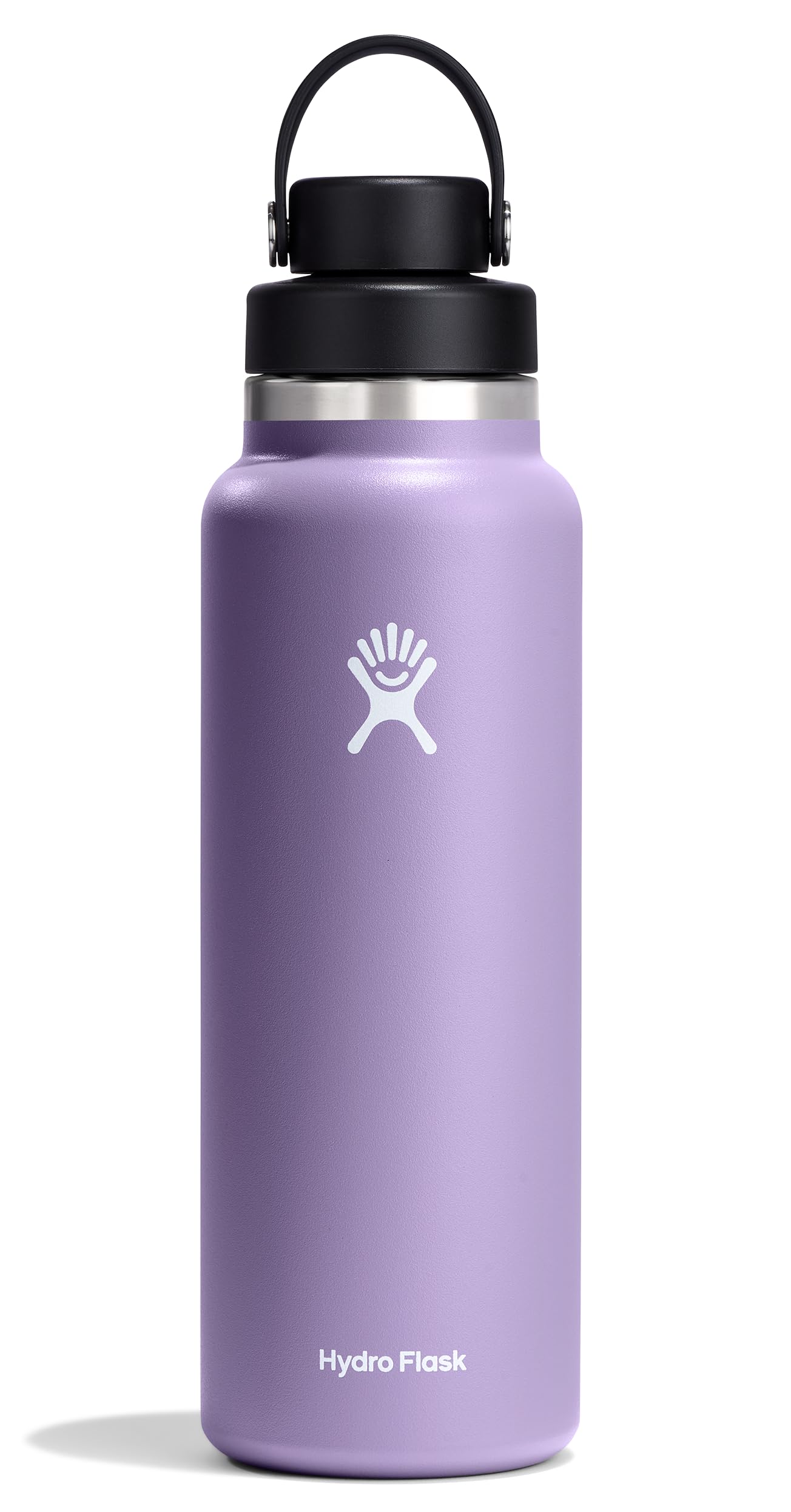 Photo 1 of Hydro Flask Water Bottle - Insulated Stainless Steel - Wide Mouth Chug Lid, Non Spill, Leakproof in 40 Oz Moonshadow