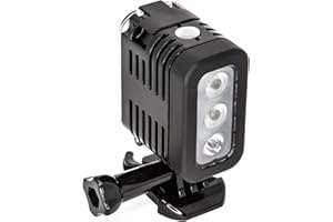 SSE Waterproof Diving Light: High Power LED Light for GoPro Hero 3-12, Includes Light, Bracket, USB Charger, Compatible with 