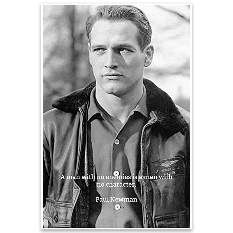Amazon.com: Paul Newman Motivational Quote Wall Art Poster: Handmade
