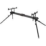 Fox Black Brass Deck Mount Ranger MK11 Rod Pod with 2 Buzz Bars