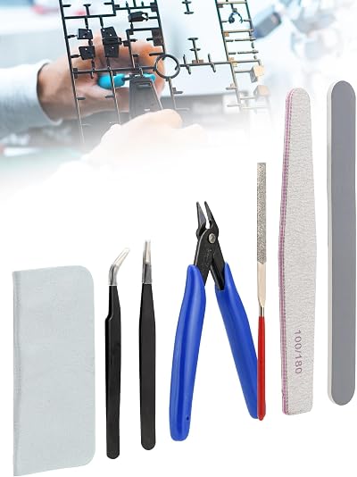 Mellbree Model Making Tools Kit 14Pcs Plastic Model Craft Set Gundam Car