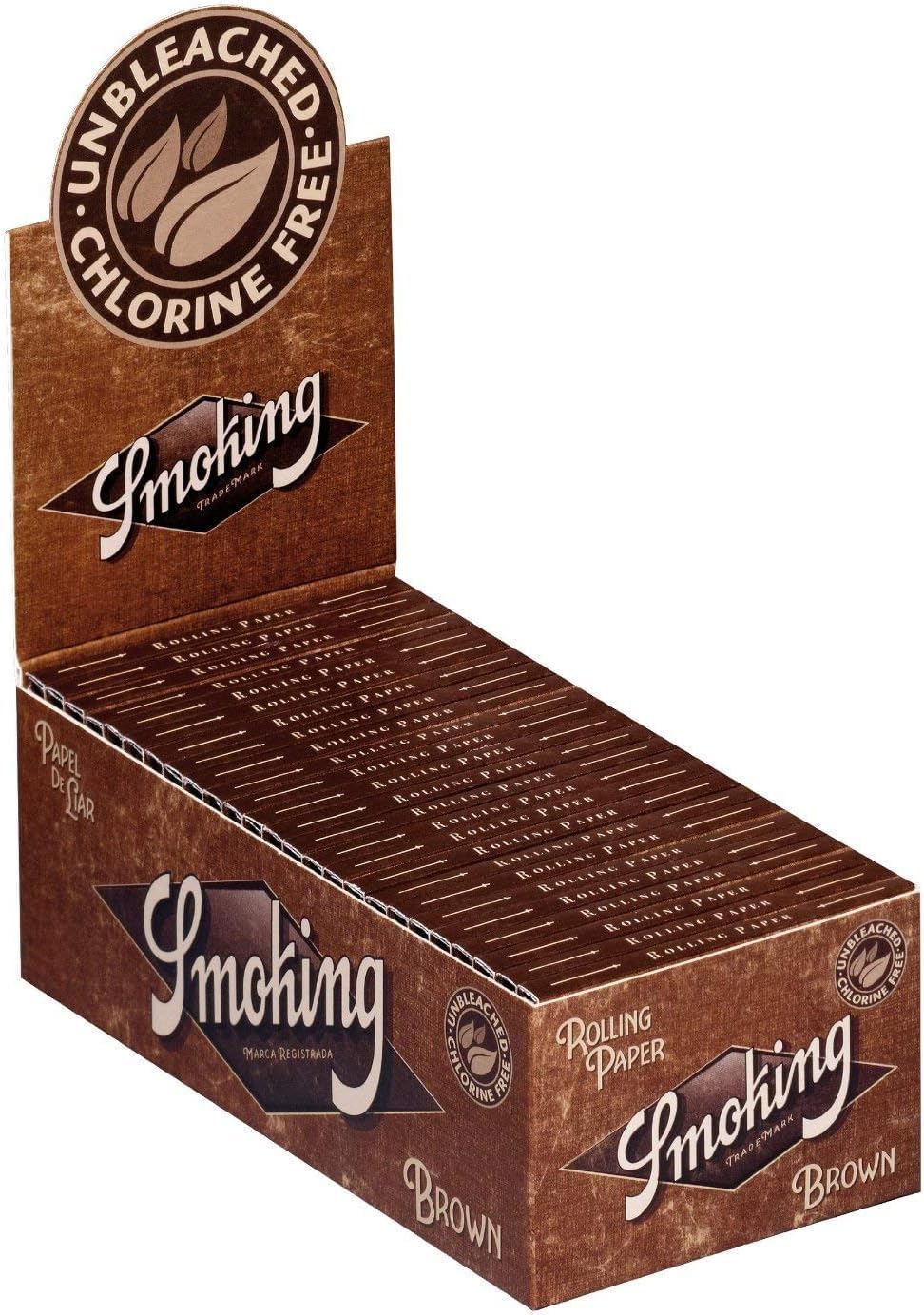Smoking Short Rolling Papers - Brown - 50 Booklets