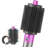 Esctabalt Round Brush for Dyson Airwrap Attachments Curls &amp; Volume, Rose | Compatible With Dyson Airwrap HS01/05/08 &amp; I.D. Systems, Round Brush Attachments for Air Wrap Add Volume, Curls &amp; Fast Drying