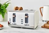 Swan Nordic 4 Slice Toaster 1500W 6 Browning Levels Defrost Reheat White view 3