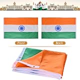 AhfuLife India Flag 5ft x 3ft Polyester Dual Grommets Brass Eyelets view 6