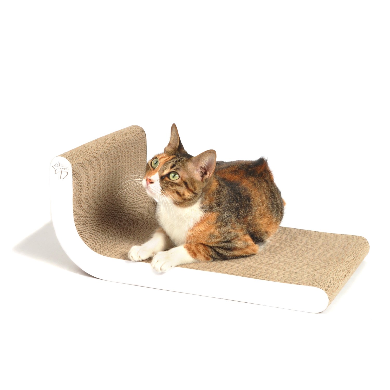 4CLAWS Incline Scratching Pad (White) BASICS Collection Cat Scratcher eBay