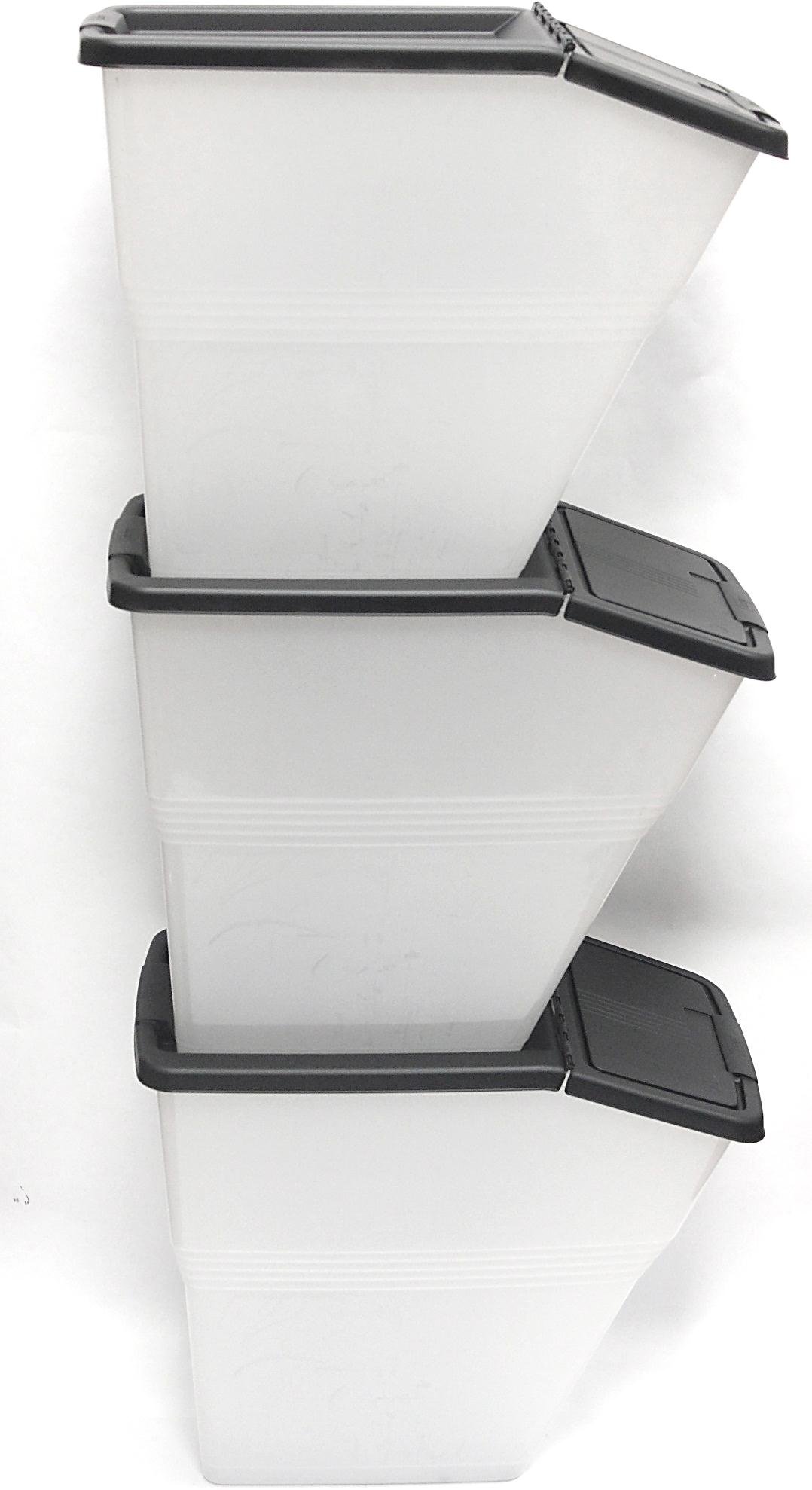 Stackable Storage Bins With Hinged Lids at Jesse Lombard blog