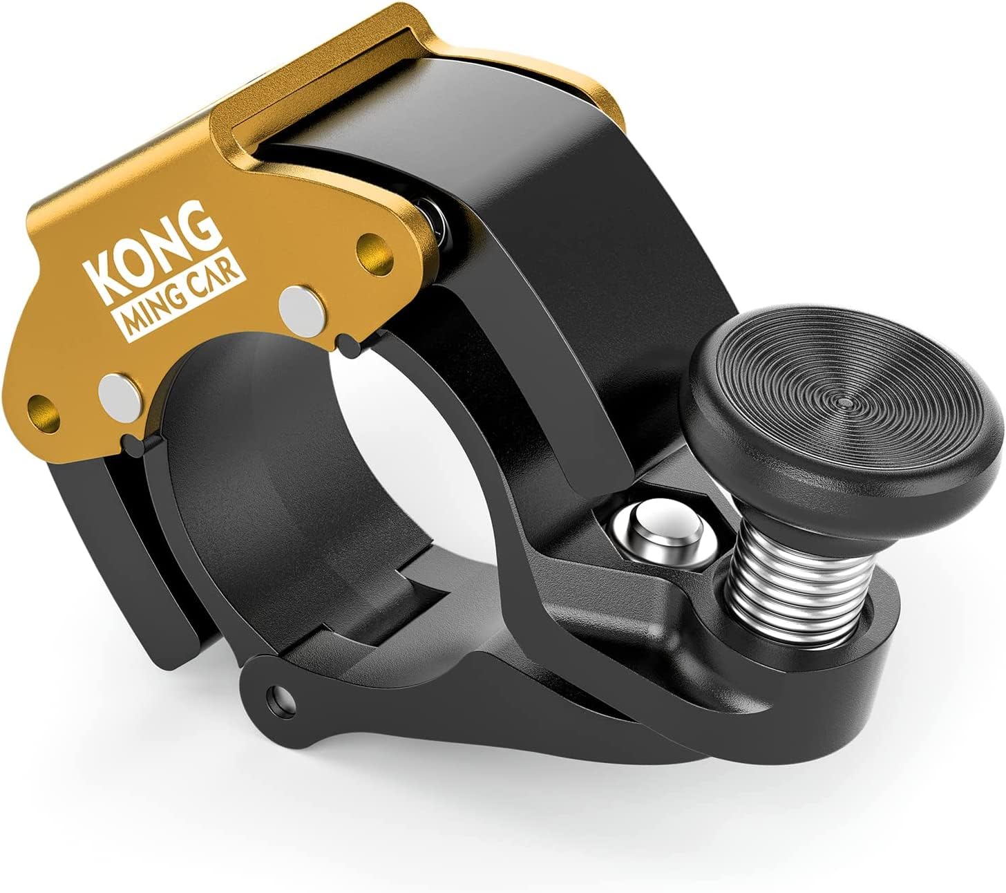 KONG MING CAR Bike Bell - Aluminum Bicycle Bell for Handlebar (22mm-24 mm) - Loud Crisp Clear Sound Bike Bicycle Bell Horn for Adults or Kids Bikes (Yellow)