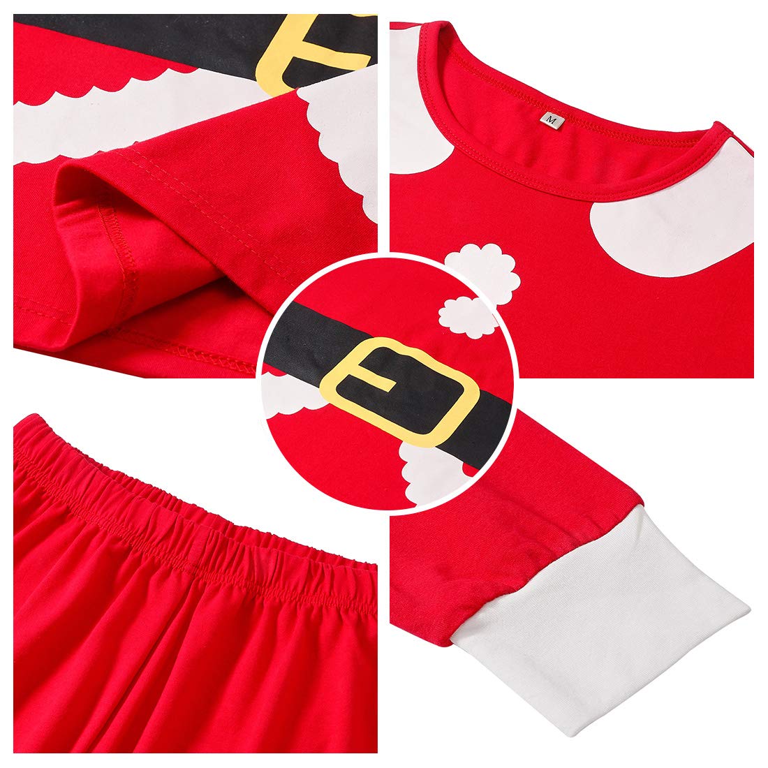 Uideazone Christmas Pajamas Set Warm Family Matching Sleepwear Boys Gils Nightwear Homewear for Kids