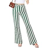 Magrank Women Mardi Gras Bell Bottom Jeans St Patricks Day Flare Denim Pant