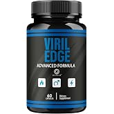 Viril Edge for Men Capsules - Official VirilEdge Pills Advanced Support for Maximum Strength, All Natural Ingredients Premium Vitamins for Overall Health &amp; Wellness, 60 Capsules for 1 Month