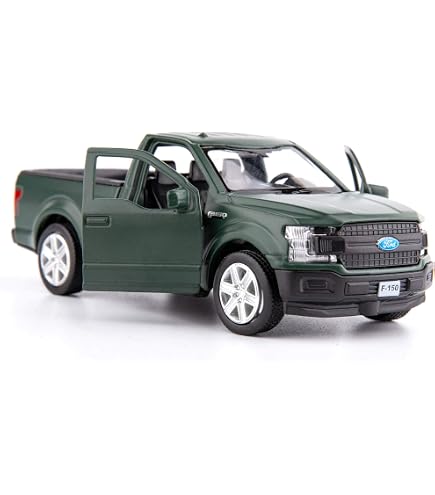 MotorMax 1/27 Scale 2019 Ford F-150 Limited Crew Cab Diecast Model Truck (Black, 79364)