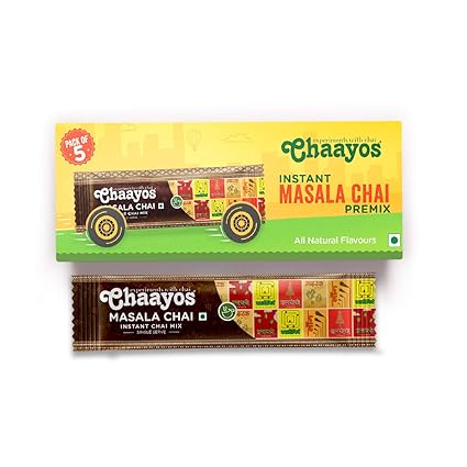 Chaayos Instant Masala Chai Premix-All Natural Flavour (5 Sachets)