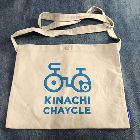 Amazon 木梨サイクル Kinashicycle キャンバス サコッシュ ショルダーバッグ ホワイト ブルー とんねるず ステッカー バッグ Cap 木梨憲武 アニメ 萌えグッズ 通販