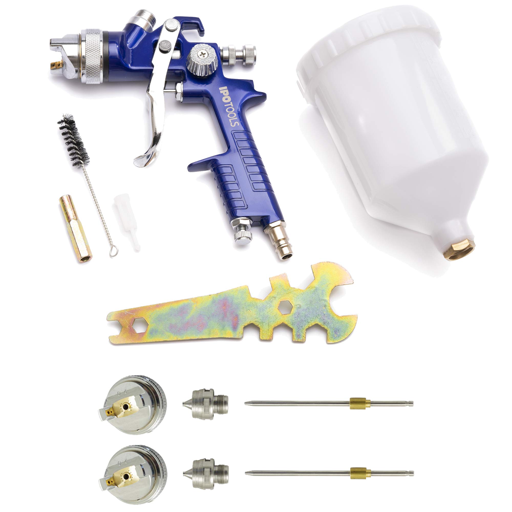 1.3 mm HVLP H-827P Spray gun spray gun 2 x nozzle set 1.7 mm & 2.0 mm