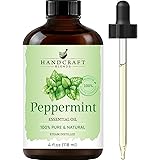 Handcraft Blends Peppermint Essential Oil - 100% Pure and Natural Premium Therapeutic Grade with Premium Glass Dropper - Huge