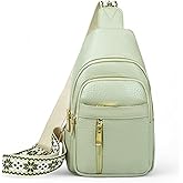 [Zipang.com Crossbody Sling Bag - Vegan Leather Fanny Pack for Women, Travel Crossbody Purse with Adjustable Strap, Phone Shoulder Bag (Mint Green)