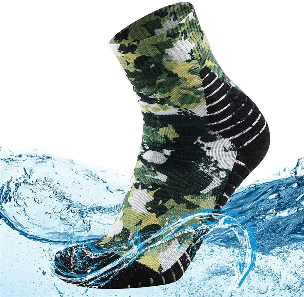 100% Waterproof Socks, Unisex Digital Printing Breathable Hiking Trekking Ski Wading Socks