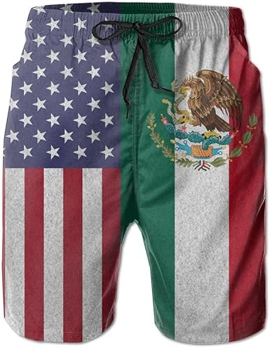 Mexican flag swim trunks Clearance