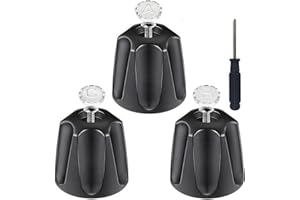 TMQZLN Shower Knob Replacement,Bathtub Faucet Handle Remodel Trim Kit Includes Hot/Cold/Diverter Tub Faucet Handles Replacement for Price Pfister Verve Tub Shower (Black)