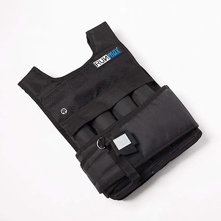 RUNmax Pro Weighted Vest 12lbs/ 20lbs/ 40lbs/ 50lbs/ 60lbs with Shoulder Pads Option