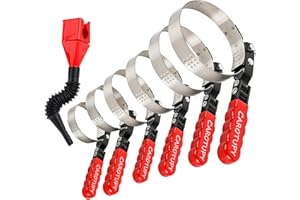 CAROTUPY 7pcs Oil Filter Wrench Set with Small Oil Funnel for Oil Change, Adjustable Oil Filter Removal Tool 2-1/16"-5-1/4"