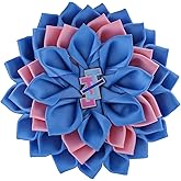 Baby Pink Light Blue Satin Ribbon Corsage Flower JJ Pin Social Organization Greek Member 1938 Sorority Women Brooch Gifts Jewelry