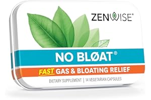 Zenwise Health No Bloat Probiotics for Women and Men Digestive Health with Ginger, Dandelion, and Lactase, Digestive Enzymes for Gas and Bloating Relief - Vegan Water Retention Pills - 14 CT