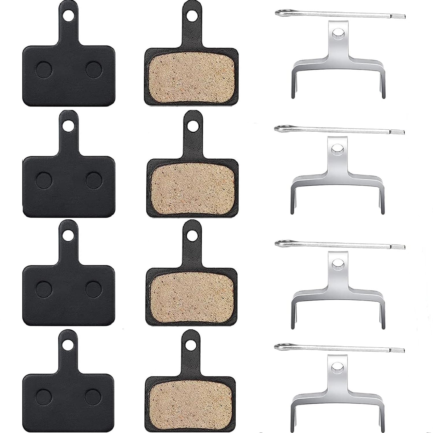 4 Pairs of Brake Pads Bicycle Disc Brake for B01S, B03S, B05S, Bicycle Brakes Bike Pads I Brake Pad I Disc Brake Pads High Performance for Deore, TRP, Tektro