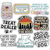 BAVAHA (10pcs) Funny Dog Stickers Dog Mom Stickers Dog Mom Sticker for Adult Animal Lovers Decal Puppy Lovers Gifts Decorations for Kindle Car Window Water Bottle Helmet Laptop Tumbler Journaling