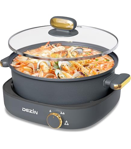 Amazon.com: Recolte Pot Duo fête Electric pot Multi Cooker (Red